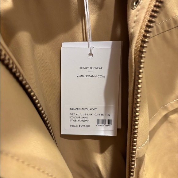 ZIMMERMANN Dancer Cotton-Blend Twill Jacket - Picture 8 of 9